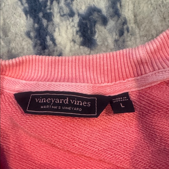 Vineyard Vines Coral Crewneck terry back - Picture 3 of 3
